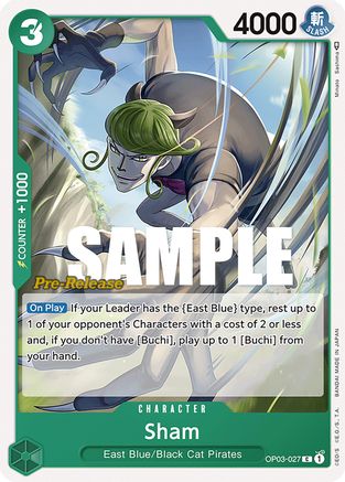 Sham (OP03-027) - Cartes de pré-lancement Pillars of Strength 