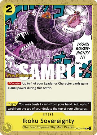 Ikoku Sovereignty (OP03-118) - Cartes de pré-lancement Pillars of Strength 