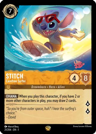 Stitch - Le Surfeur Insouciant (21/204) - Le Premier Chapitre 