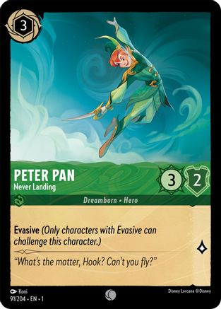 Peter Pan - Never Landing (91/204) - Le premier chapitre, Cold Foil 