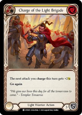 Charge de la brigade légère (jaune) (DTD073) - Arc-en-ciel Dusk till Dawn 