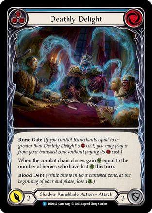 Délice mortel (bleu) (DTD145) - Feuille arc-en-ciel Dusk till Dawn 