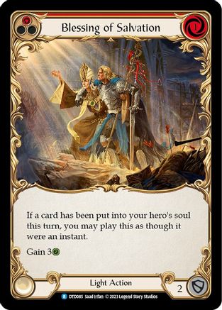 Bénédiction du salut (rouge) (DTD085) - Feuille arc-en-ciel Dusk till Dawn 
