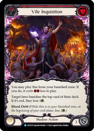 Inquisition Vile (Rouge) (DTD178) - Arc-en-ciel Dusk till Dawn 