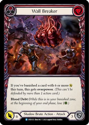 Wall Breaker (rouge) (DTD115) - Feuille arc-en-ciel Dusk till Dawn 