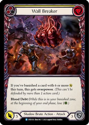 Wall Breaker (jaune) (DTD116) - Feuille arc-en-ciel Dusk till Dawn 