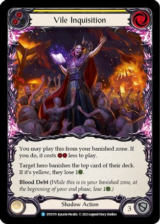 Inquisition Vile (Jaune) (DTD179) - Arc-en-ciel Dusk till Dawn 