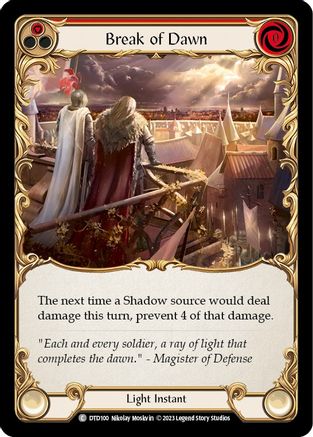Break of Dawn (Rouge) (DTD100) - Feuille arc-en-ciel Dusk till Dawn 