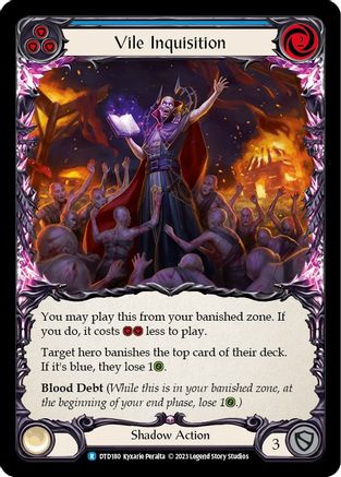 Inquisition Vile (Bleu) (DTD180) - Feuille arc-en-ciel Dusk till Dawn 