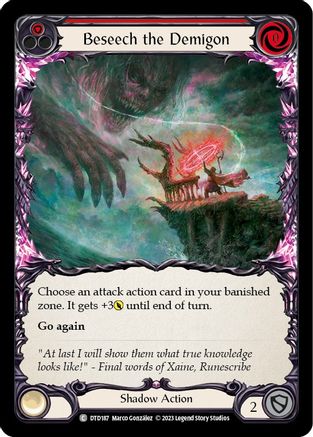 Beseech the Demigon (Rouge) (DTD187) - Arc-en-ciel Dusk till Dawn 