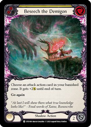 Beseech the Demigon (jaune) (DTD188) - Feuille arc-en-ciel Dusk till Dawn 