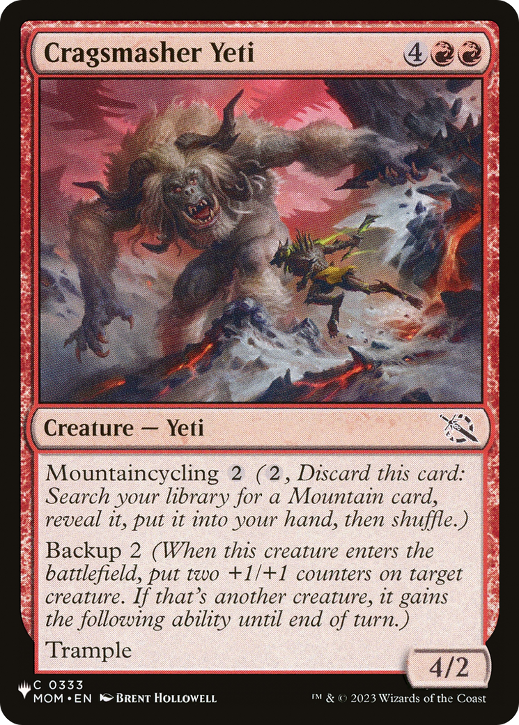 Cragsmasher Yeti (LIST-0333) - The List