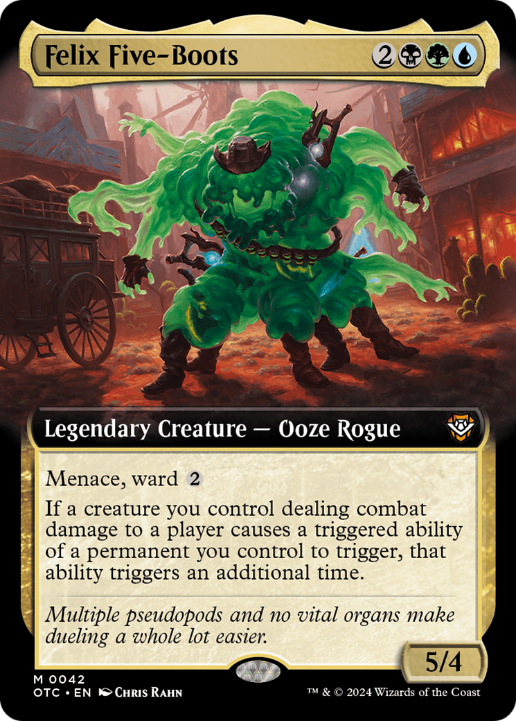 Felix Five-Boots (OTC-042) - Commandant des Outlaws de Thunder Junction : (Extended Art) Foil