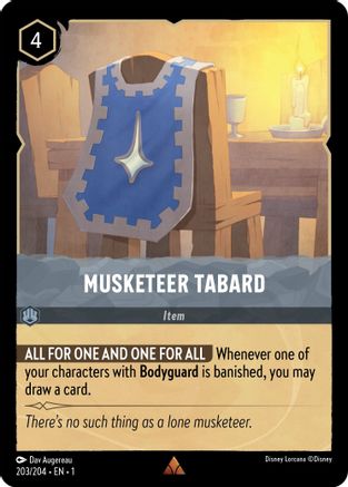 Tabard de mousquetaire (203/204) - Le premier chapitre : Cold Foil 