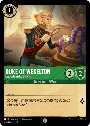 Duc de Weselton - Fonctionnaire opportuniste (73/204) - Le premier chapitre 
