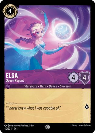 Elsa - Reine Régente (40/204) - Le Premier Chapitre Cold Foil 