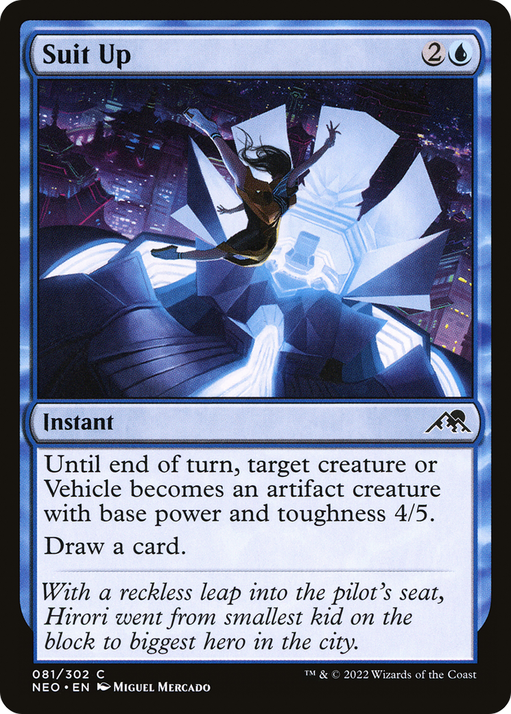 Suit Up (NEO-081) - Kamigawa : Neon Dynasty Foil 