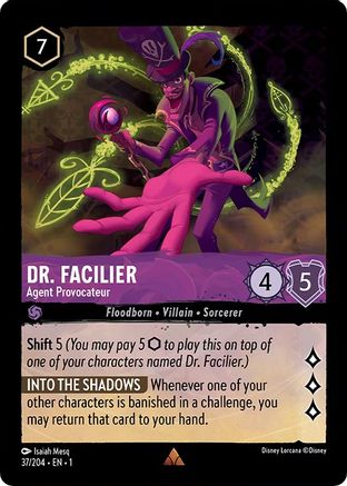 Dr. Facilier - Agent Provocateur (37/204) - Le premier chapitre Cold Foil 