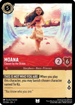 Vaiana - Choisie par l'océan (117/204) - Le premier chapitre Cold Foil 