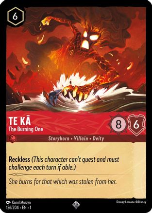 Te Ka - The Burning One (126/204) - Le premier chapitre Cold Foil 