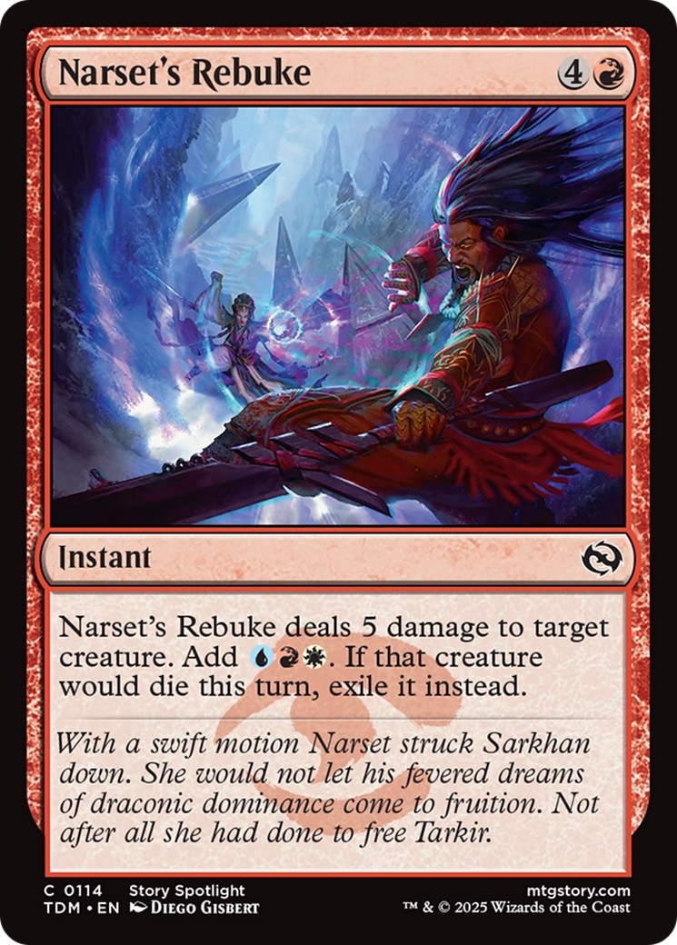 La Réprimande de Narset (TDM-114) - Tarkir : La Tempête de Dragons 