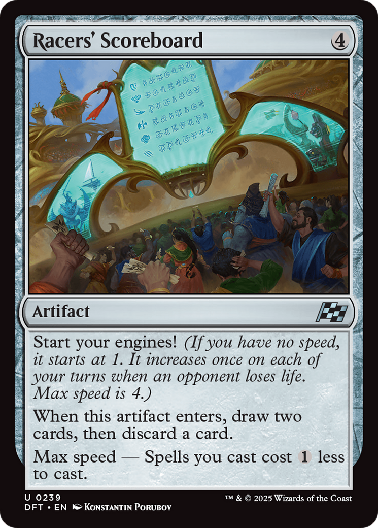 Racers' Scoreboard (-239) - Aetherdrift Foil