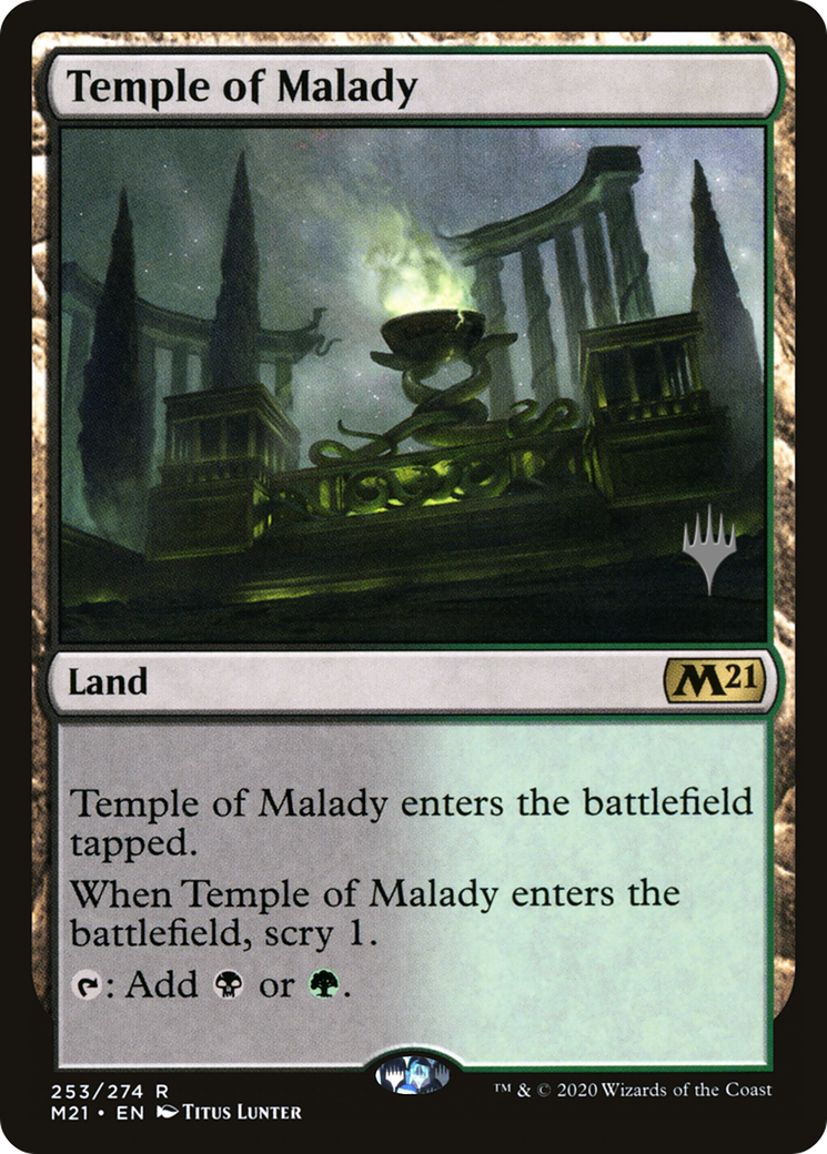 Temple of Malady (PPM21-253) - Core Set 2021 Promos Foil