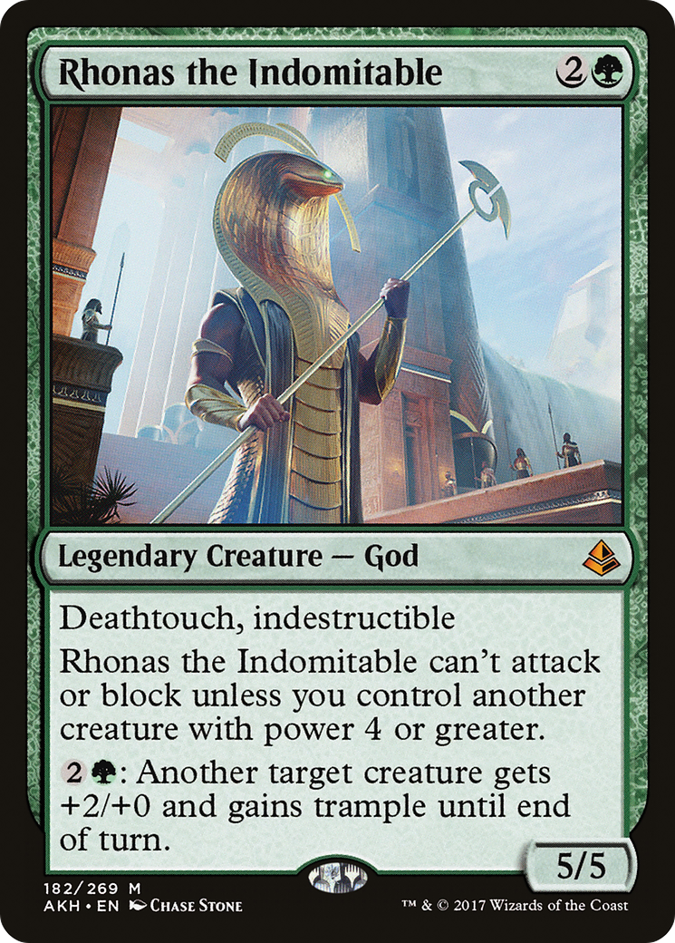 Rhonas l'Indomptable (AKH-182) - Feuille d'Amonkhet 