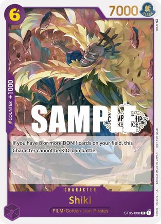 Shiki (Pack de participation au championnat de magasin Vol. 2) (ST05-008) - Cartes promotionnelles One Piece Foil 