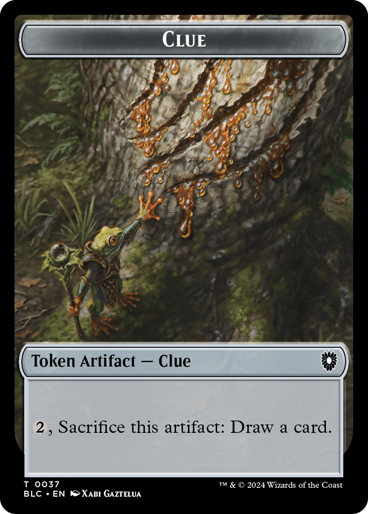 Clue (TBLC-037) - Bloomburrow Commander Tokens Foil