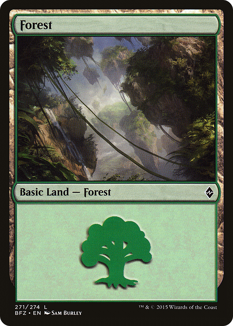 Forest (271) (BFZ-271A) - Battle for Zendikar