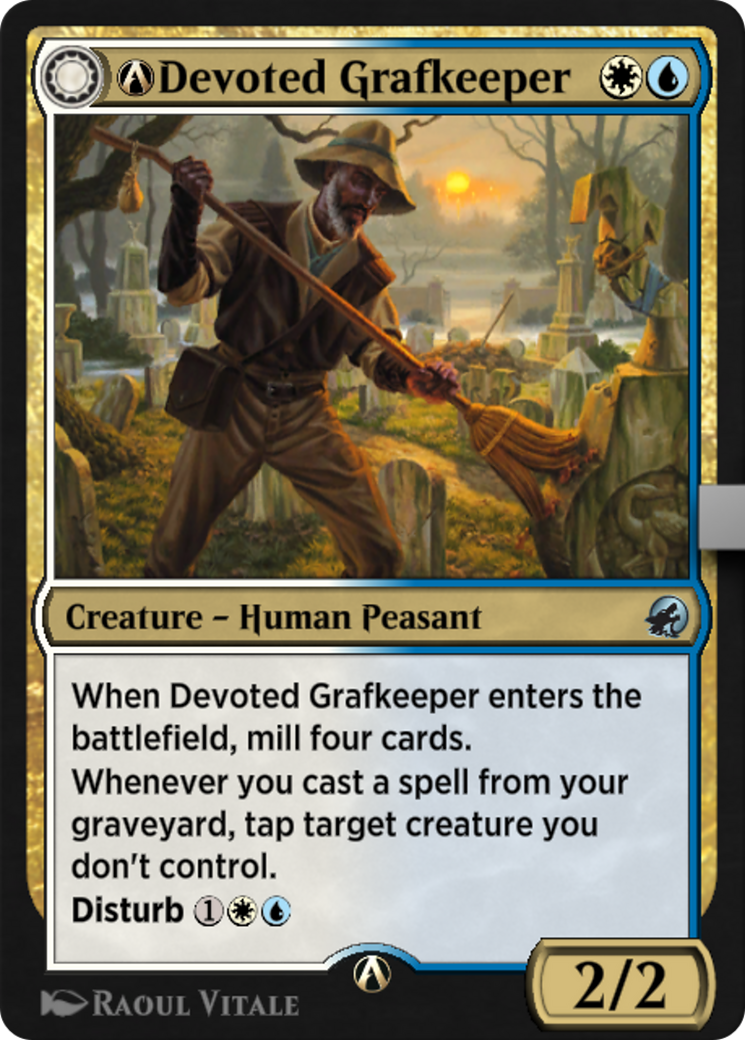 Gardien de Graf dévoué // Gardien d'âmes disparu (MID-A-218) - Innistrad : Chasse de minuit : (Transformation double face) 