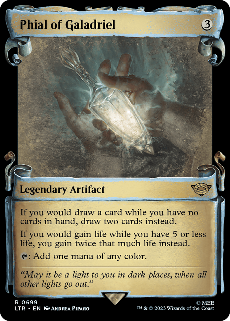 Phial of Galadriel (Showcase Scrolls) (LTR-699) - The Lord of the Rings: Tales of Middle-earth: (Showcase) Foil
