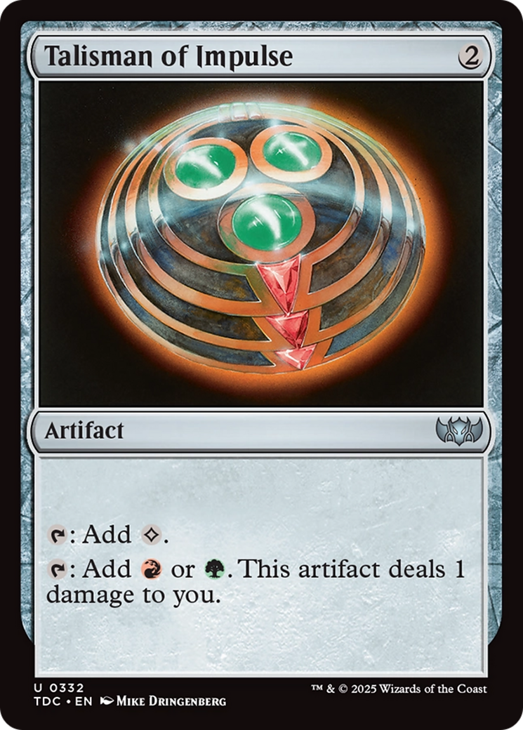 Talisman d'Impulsion (TDC-332) - Commandant : Tarkir : Tempête de Dragons 