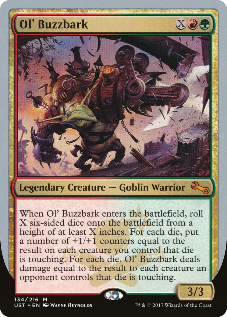 Ol' Buzzbark (UST-134) - Feuille instable 