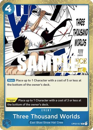 Trois mille mondes (Judge Pack Vol. 2) (OP03-057) - Cartes promotionnelles One Piece Foil 