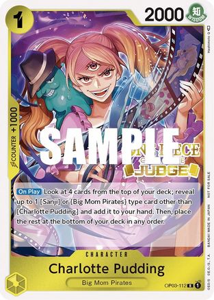 Charlotte Pudding (Judge Pack Vol. 2) (OP03-112) - Cartes promotionnelles One Piece Foil 