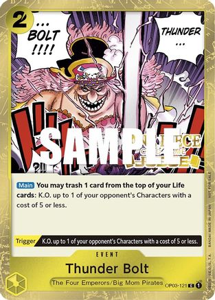 Thunder Bolt (Judge Pack Vol. 2) (OP03-121) - Cartes promotionnelles One Piece Foil 