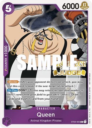 Queen (Judge Pack Vol. 2) (ST04-005) - Cartes promotionnelles One Piece Foil 