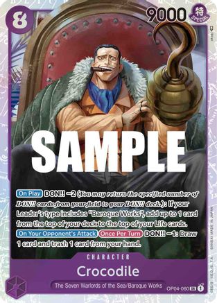 Crocodile (060) (OP04-060) - Royaumes d'Intrigue (feuille) 