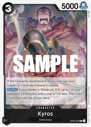 Kyros (OP04-082) - Royaumes d'Intrigue Foil 