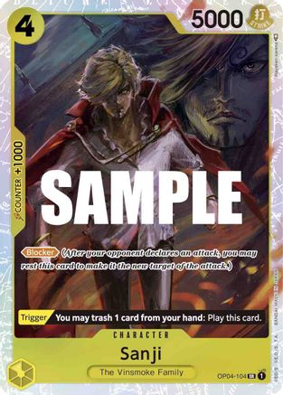 Sanji (104) (OP04-104) - Royaumes d'Intrigue Foil 