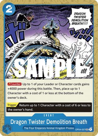 Souffle destructeur du Dragon Twister (OP04-057) - Royaumes d'intrigue 