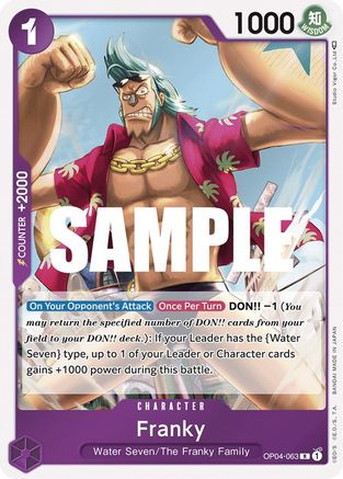 Franky (OP04-063) - Royaumes d'Intrigue Foil 