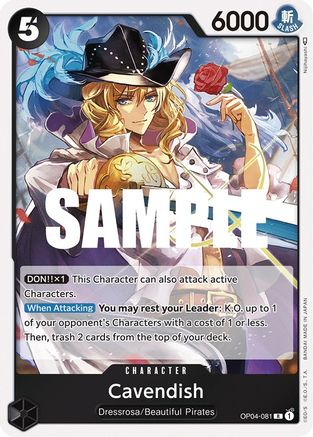 Cavendish (OP04-081) - Royaumes d'Intrigue (feuillet) 
