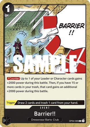 Barrière !! (OP04-095) - Royaumes d'intrigue 