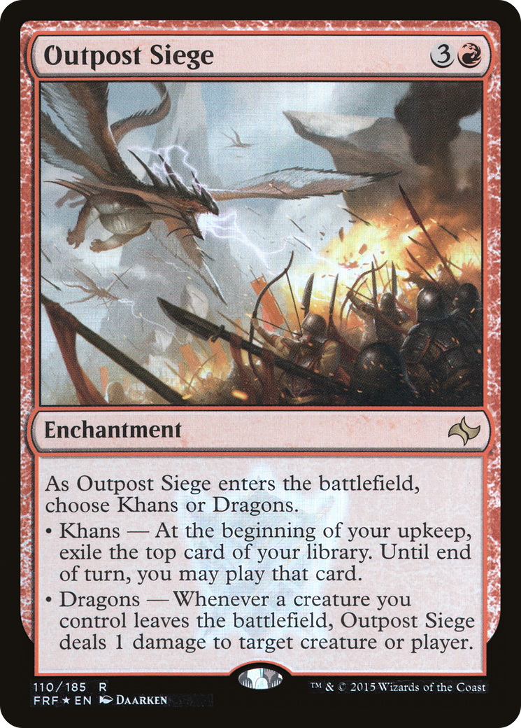 Siège d'avant-poste (FRF-110★) - Destin reforgé (Foil)