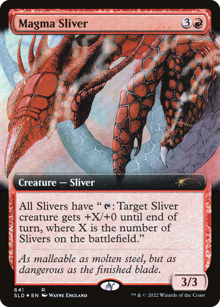 Magma Sliver (SLD-641) - Secret Lair Drop : (Extended Art) Foil