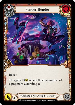 Fender Bender (Red) (EVO210) - Bright Lights Rainbow Foil