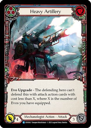 Heavy Artillery (Blue) (EVO063) - Bright Lights Rainbow Foil